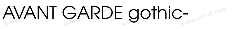 AVANT GARDE gothic字体转换